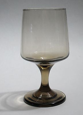 Brown water goblet stem glass - O'Rourke crystal awards & gifts abp cut glass