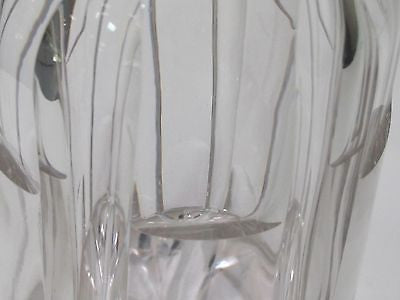 Hand Cut glass  decanter fluting and miter cut antique - O'Rourke crystal awards & gifts abp cut glass