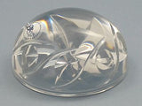 Hand Cut Glass paperweight 24% lead crystal - O'Rourke crystal awards & gifts abp cut glass