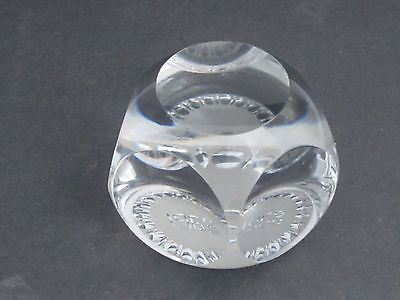 cut Glass hand made made  paperweight signed Cristallerie Lorraine france 1968 - O'Rourke crystal awards & gifts abp cut glass