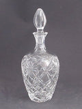 Hand Cut glass  decanter  cross cut star - O'Rourke crystal awards & gifts abp cut glass