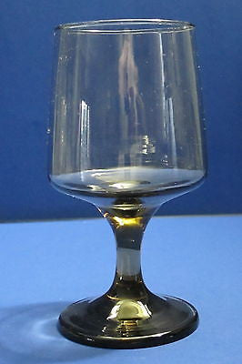 Brown water goblet stem glass - O'Rourke crystal awards & gifts abp cut glass