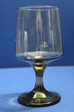 Brown water goblet stem glass - O'Rourke crystal awards & gifts abp cut glass