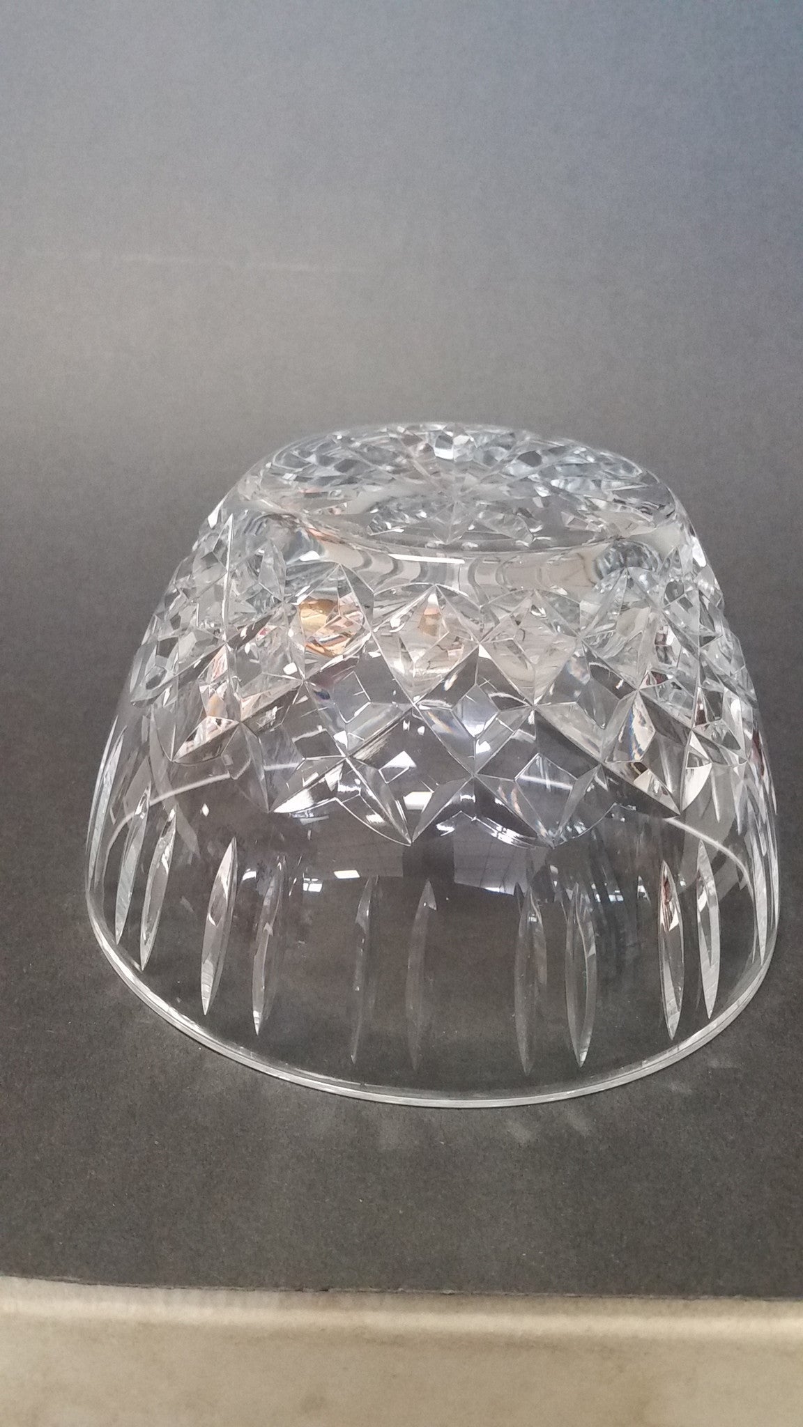 Hand cut and hand polished crystal bowl Triumph pattern - O'Rourke crystal awards & gifts abp cut glass