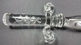 Hand made glass dagger Air twist handle - O'Rourke crystal awards & gifts abp cut glass