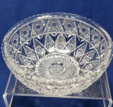 ABP cut glass bowl American brilliant flat rim Auction