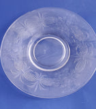 Westmoreland Glass Antique cut & engraved glass dessert and under plate