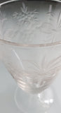 Westmoreland Glass Antique cut & engraved glass dessert and under plate