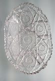 ABP Cut glass oval dish Antique
