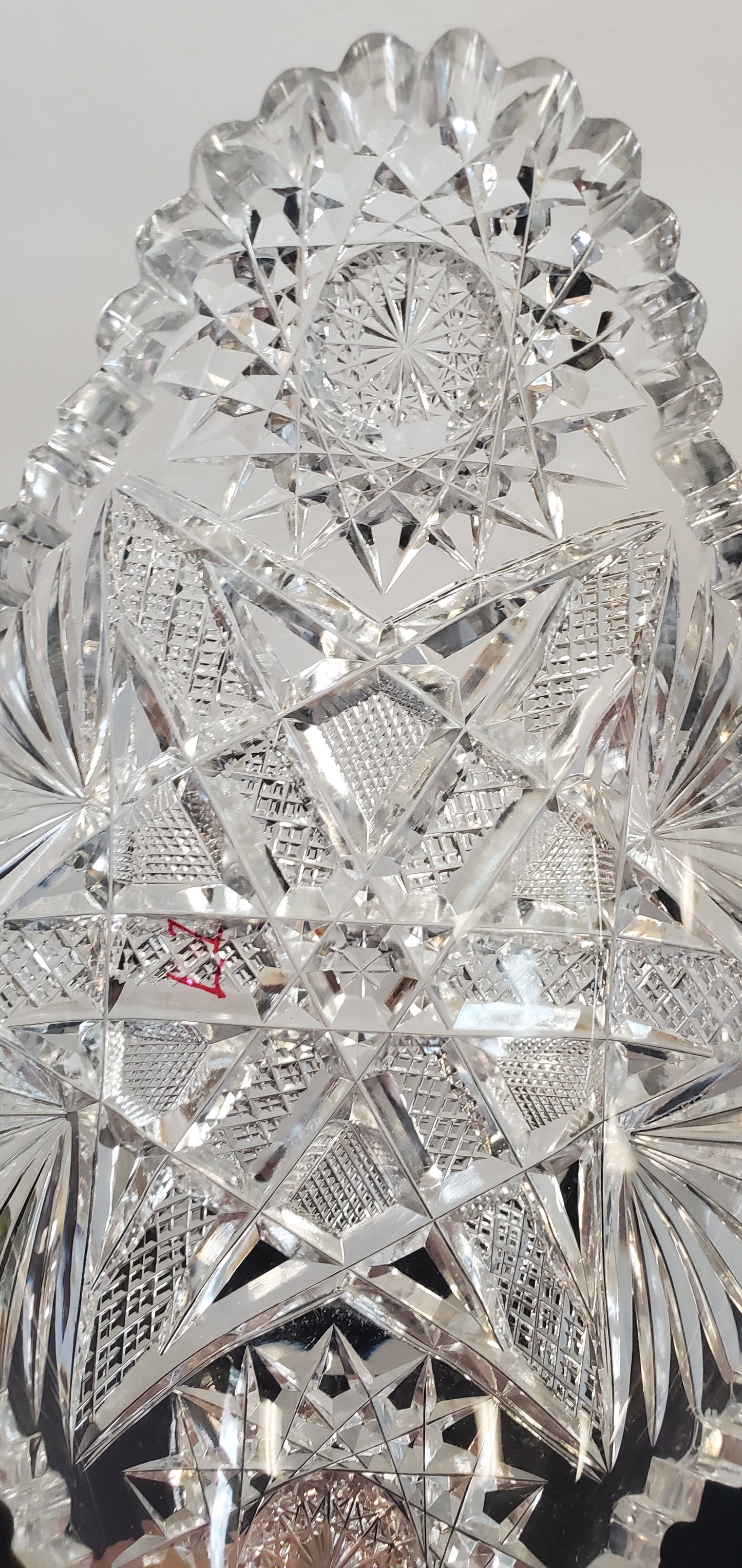 ABP Crystal Cut Glass Oval dish L1