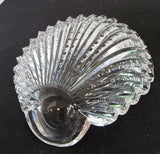 ABP cut glass shell dish American brilliant