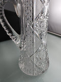 ABP Pitcher American Brilliant Period Cut Glass Antique C10