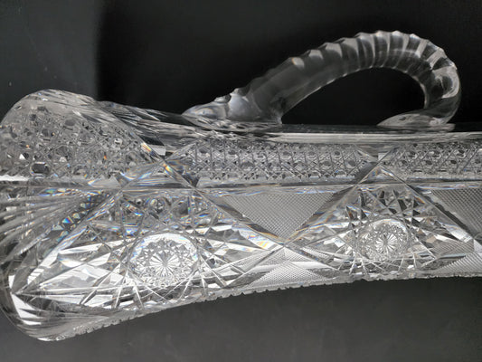 ABP Pitcher American Brilliant Period Cut Glass Antique C10