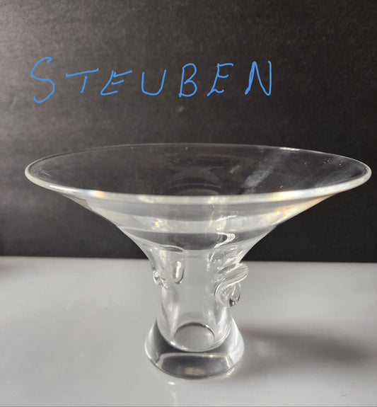 Steuben Signed vase Glass