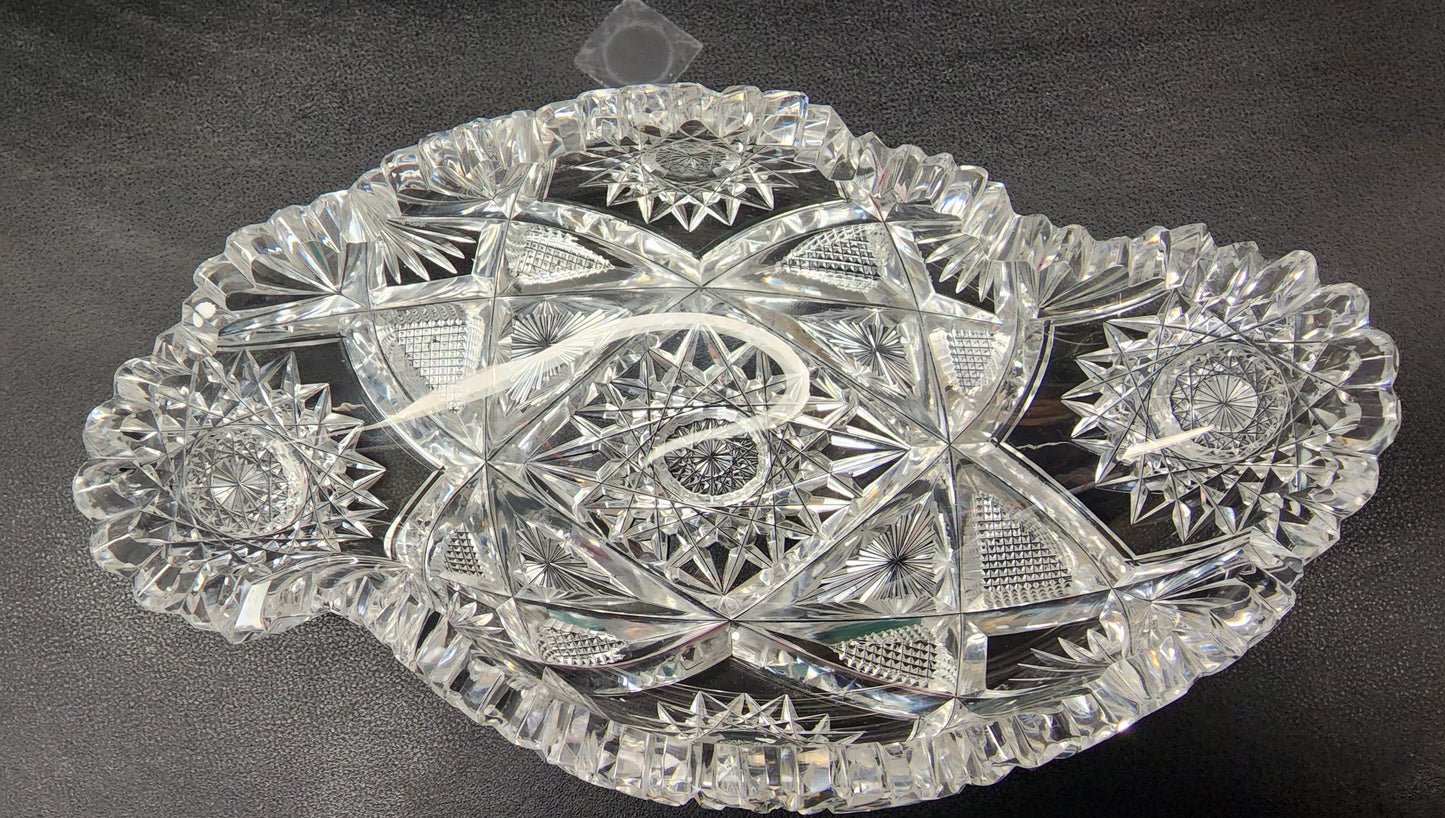 ABP Cut glass dish antique 93-1 Jan