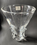 Steuben Signed Lyre vase Glass Atkins