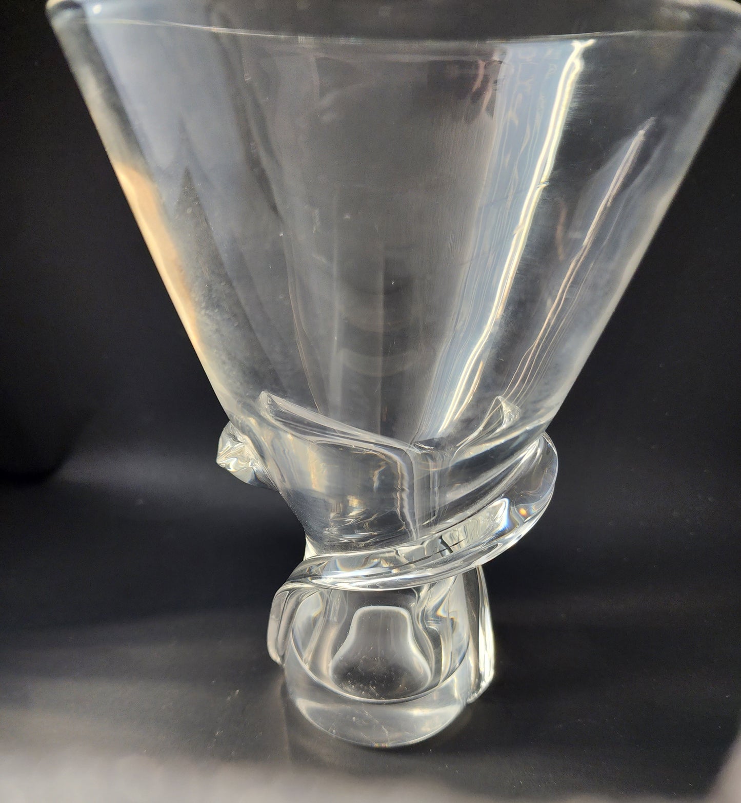 Steuben Signed spiril vase Glass # 8085
