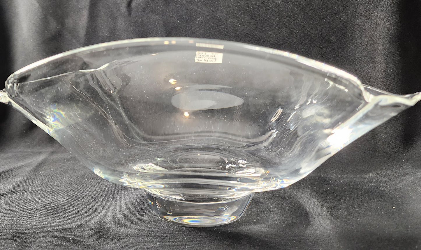 Steuben Signed calyx bowl Glass Donald Pollard