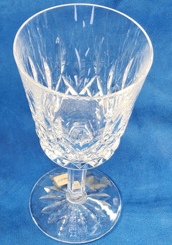 Signed Waterford CUT GLASS Lismore  goblet  crystal Ireland