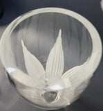 Cut Glass medium vase Lenox USA crystal Signed