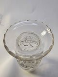 American Brilliant Period Cut Glass vase floral