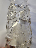 American Brilliant Period Cut Glass vase floral