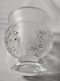 Lalique signed glass St Cloud vase