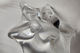 Signed Baccarat crystal freeform dish glass