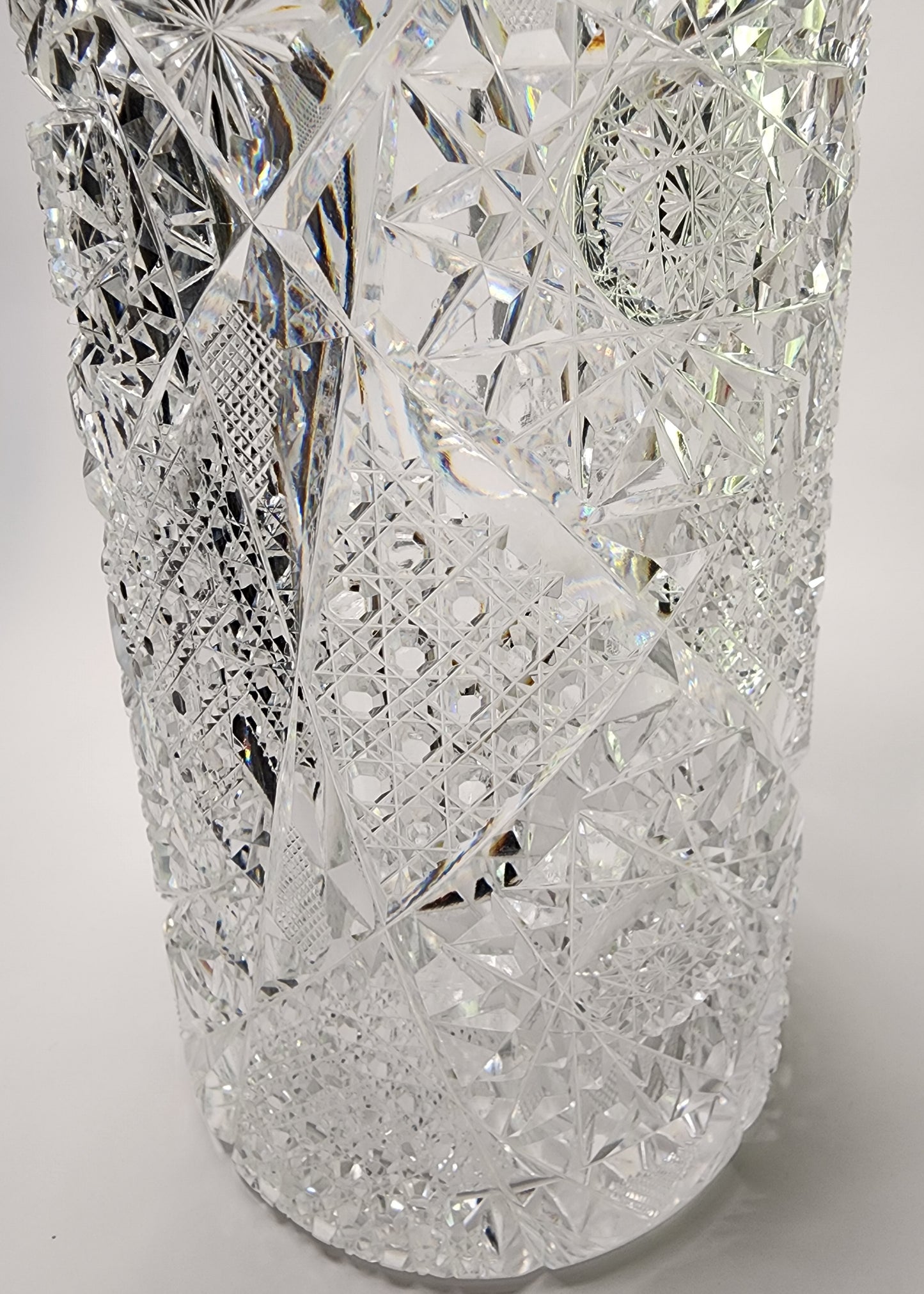 American Brilliant Period Cut Glass Antique ABP tg