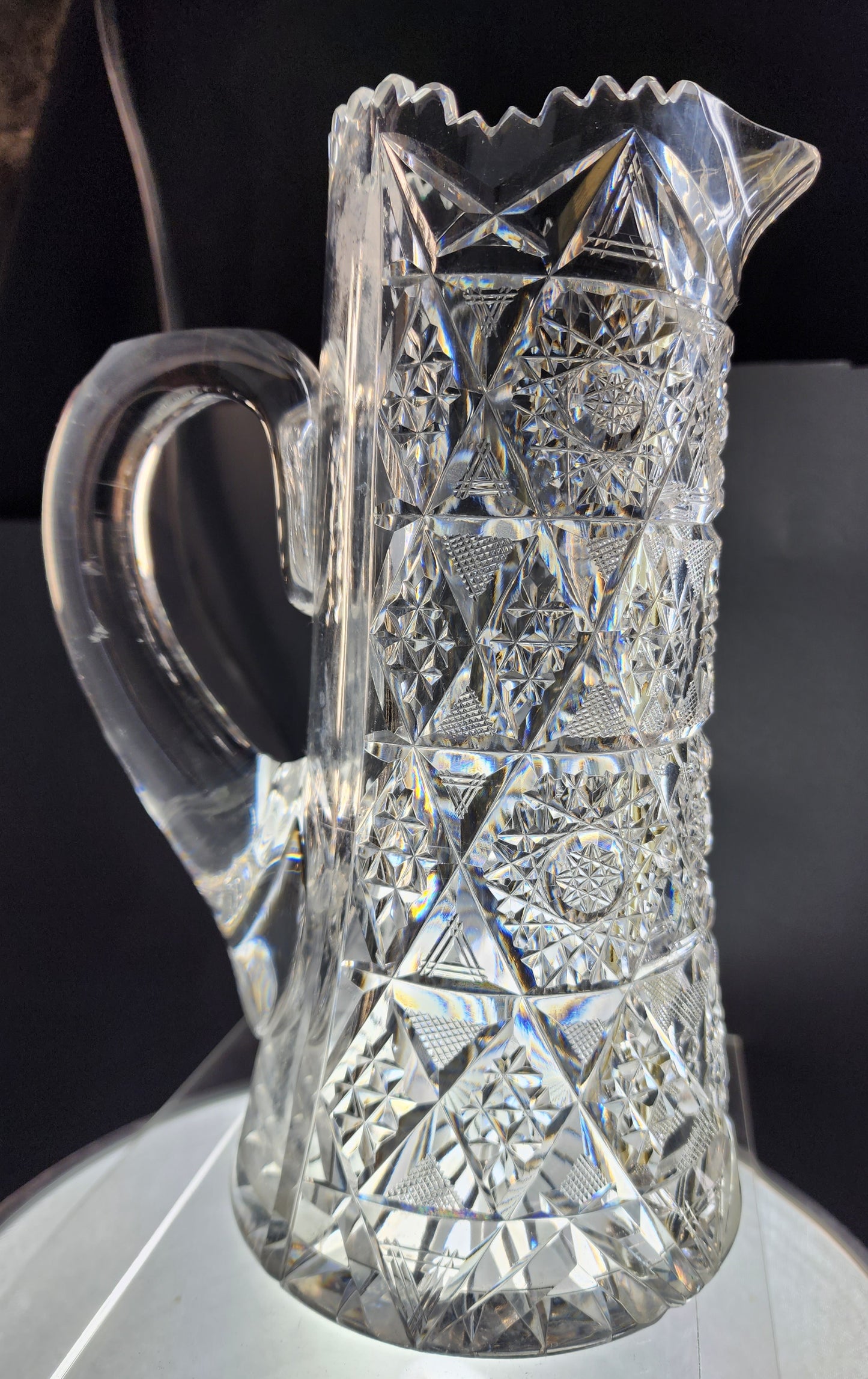 American Brilliant Period Cut Glass Antique ABP