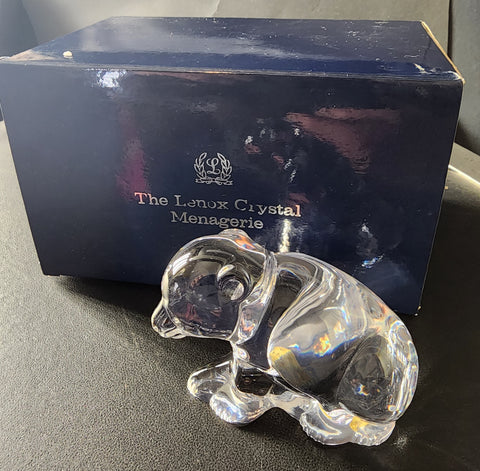 Lenox Lead crystal Menagerie Bear