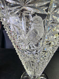 Hofbauer Byrds glass fan vase