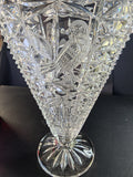 Hofbauer Byrds glass fan vase