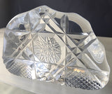 Hand cut glass  paperweight, 24% lead crystal Great gift