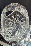 Hand cut crystal basket HOPE