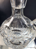 Cut glass handled decanter with stopper