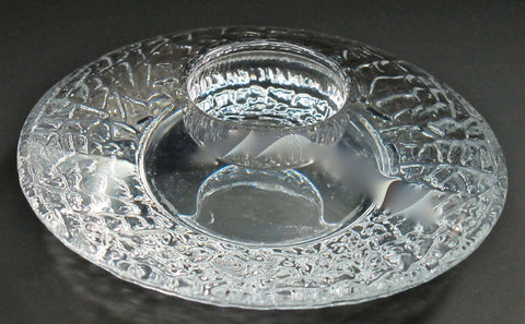 Signed orrefors  candle holder, CRYSTAL - O'Rourke crystal awards & gifts abp cut glass