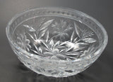 American Brilliant Period Cut Glass bowl  ABP  Antique Floral WHEEL CUT - O'Rourke crystal awards & gifts abp cut glass