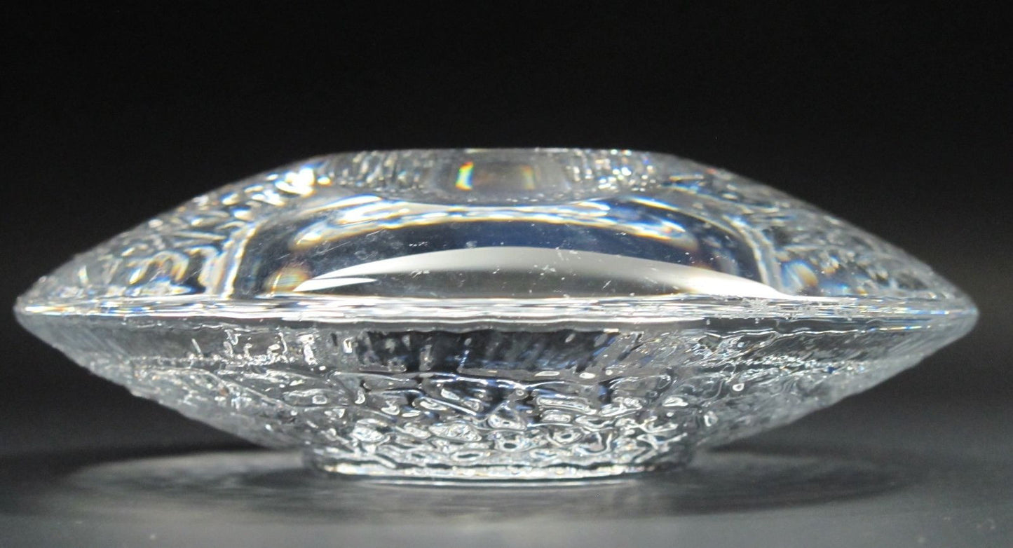 Signed orrefors  candle holder, CRYSTAL - O'Rourke crystal awards & gifts abp cut glass