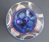 Hand Cut Glass blue vase / cranberry - O'Rourke crystal awards & gifts abp cut glass