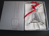Lenox Crystal 1983 First annual Tree miniature bell ornament Made in USA - O'Rourke crystal awards & gifts abp cut glass