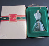Lenox Crystal 1988 Angel Tree miniature bell ornament Made in USA - O'Rourke crystal awards & gifts abp cut glass