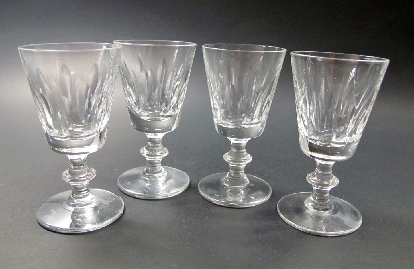 Liquor glass  Hand cut 4 piece old - O'Rourke crystal awards & gifts abp cut glass