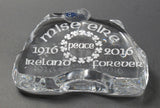 Easter Rising1916 2016 glass sculpture / paperweight I'm Ireland peace mise eire - O'Rourke crystal awards & gifts abp cut glass
