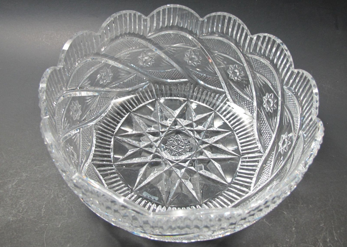 Signed Waterford apprentice bowl Hand cut in Ireland - O'Rourke crystal awards & gifts abp cut glass