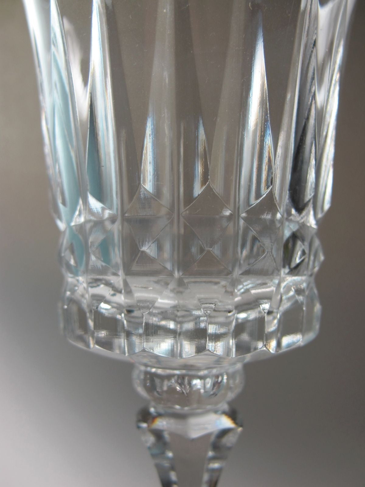 Lenox Cut glass Gala Crystal wine  Made in USA Mt Pleasant PA mouth blown - O'Rourke crystal awards & gifts abp cut glass