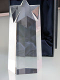 Optical GLASS , Gift crystal / Star award for etching - O'Rourke crystal awards & gifts abp cut glass