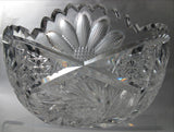 American Brilliant Period hand Cut Glass bowl ABP antique Anderson? - O'Rourke crystal awards & gifts abp cut glass