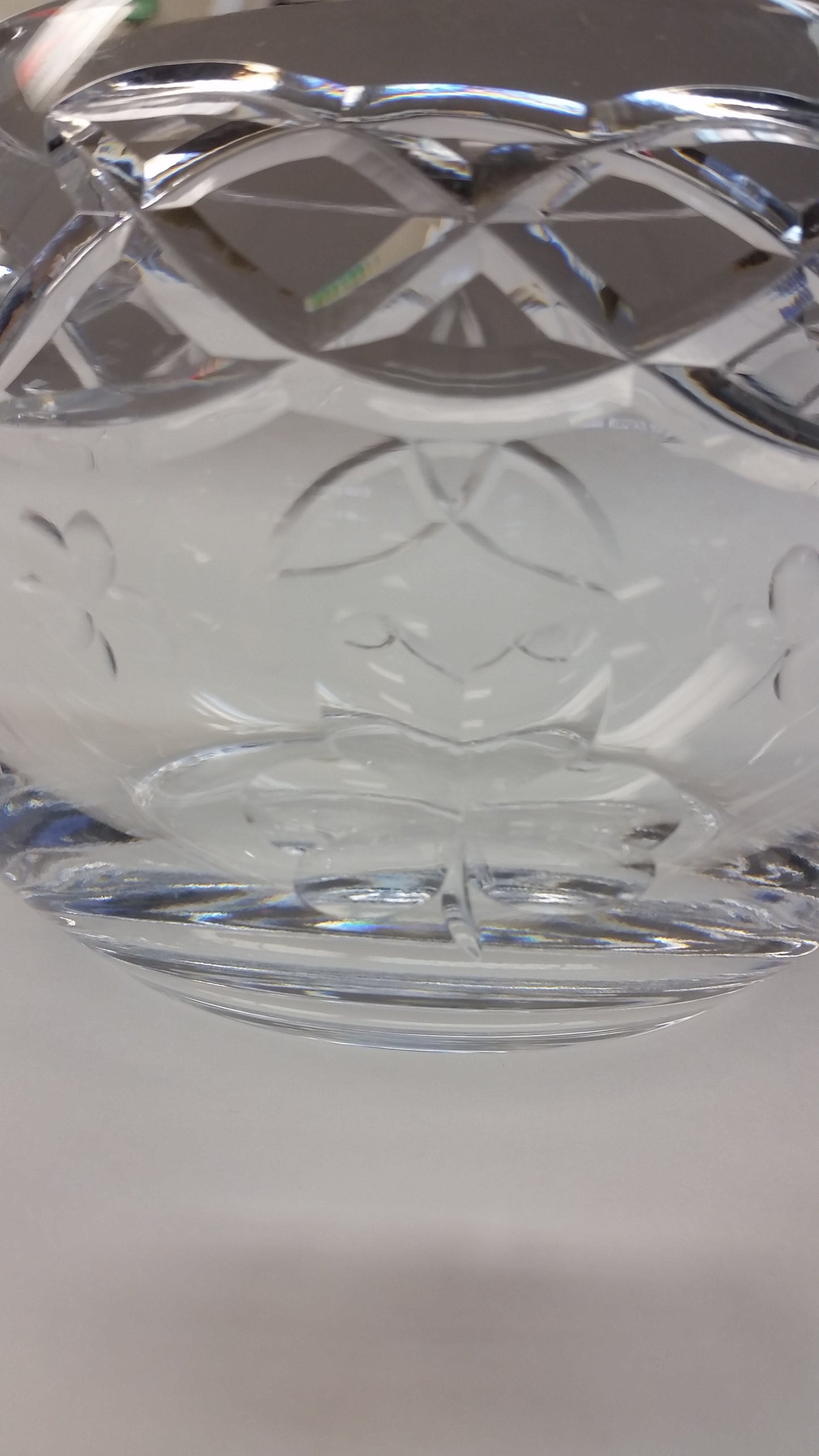 Hand cut lead crystal bowl, Celtic knot Can be customized ,glass, Shamrocks - O'Rourke crystal awards & gifts abp cut glass