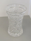 Signed Waterford Hand Cut crystal vase Irish Crystal 5224